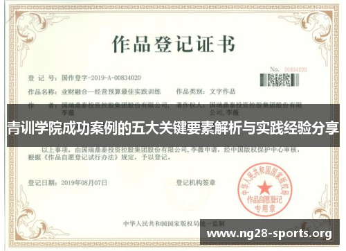 青训学院成功案例的五大关键要素解析与实践经验分享